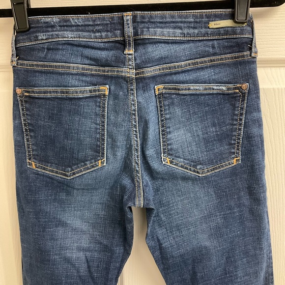 Pilcro and the Letterpress Women's Size 27 Tall Dark Wash Semi Bootcut Jeans - Picture 4 of 12